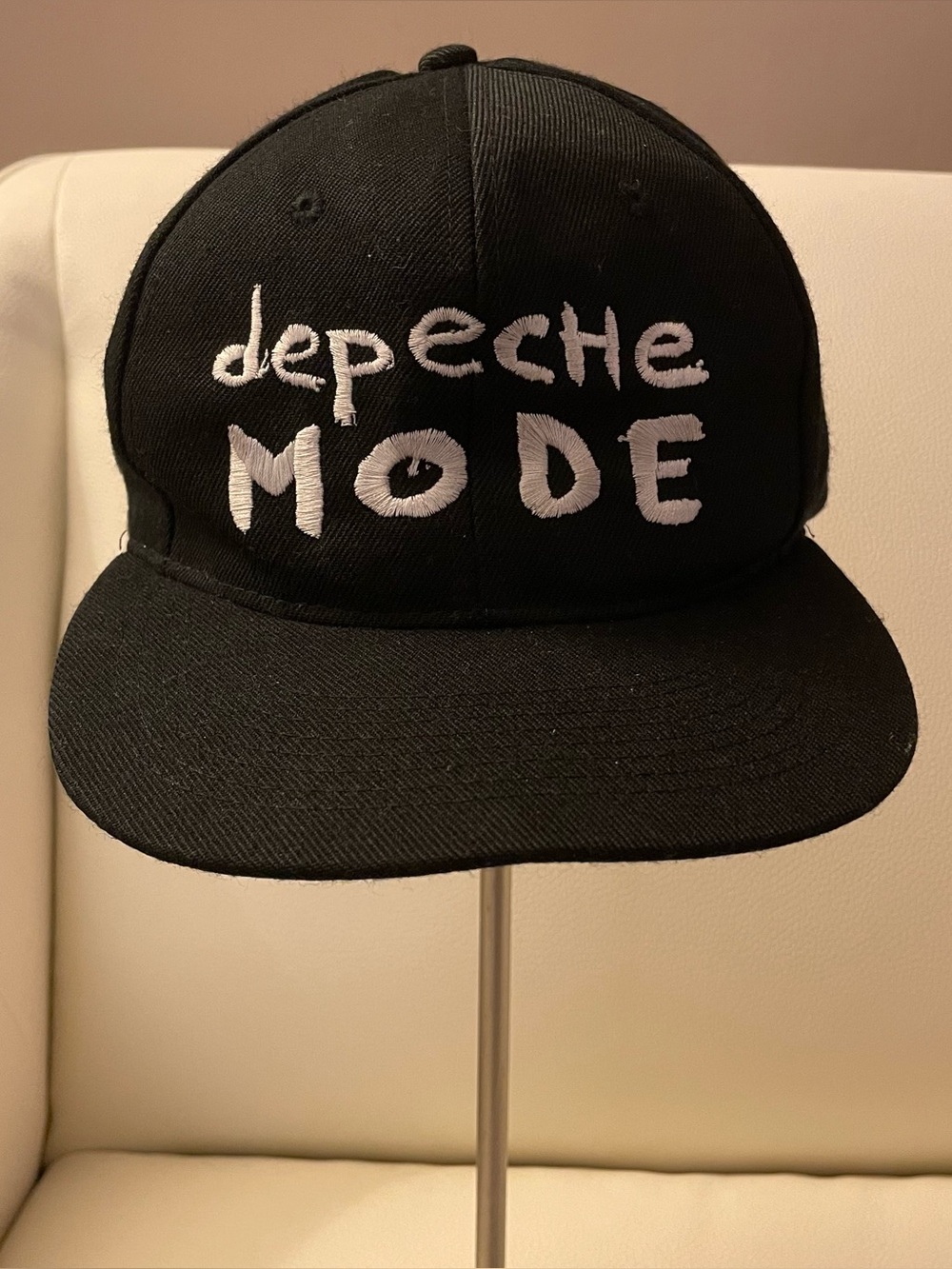 Vintage Depeche Mode 90s Concert Black Snapback Hat